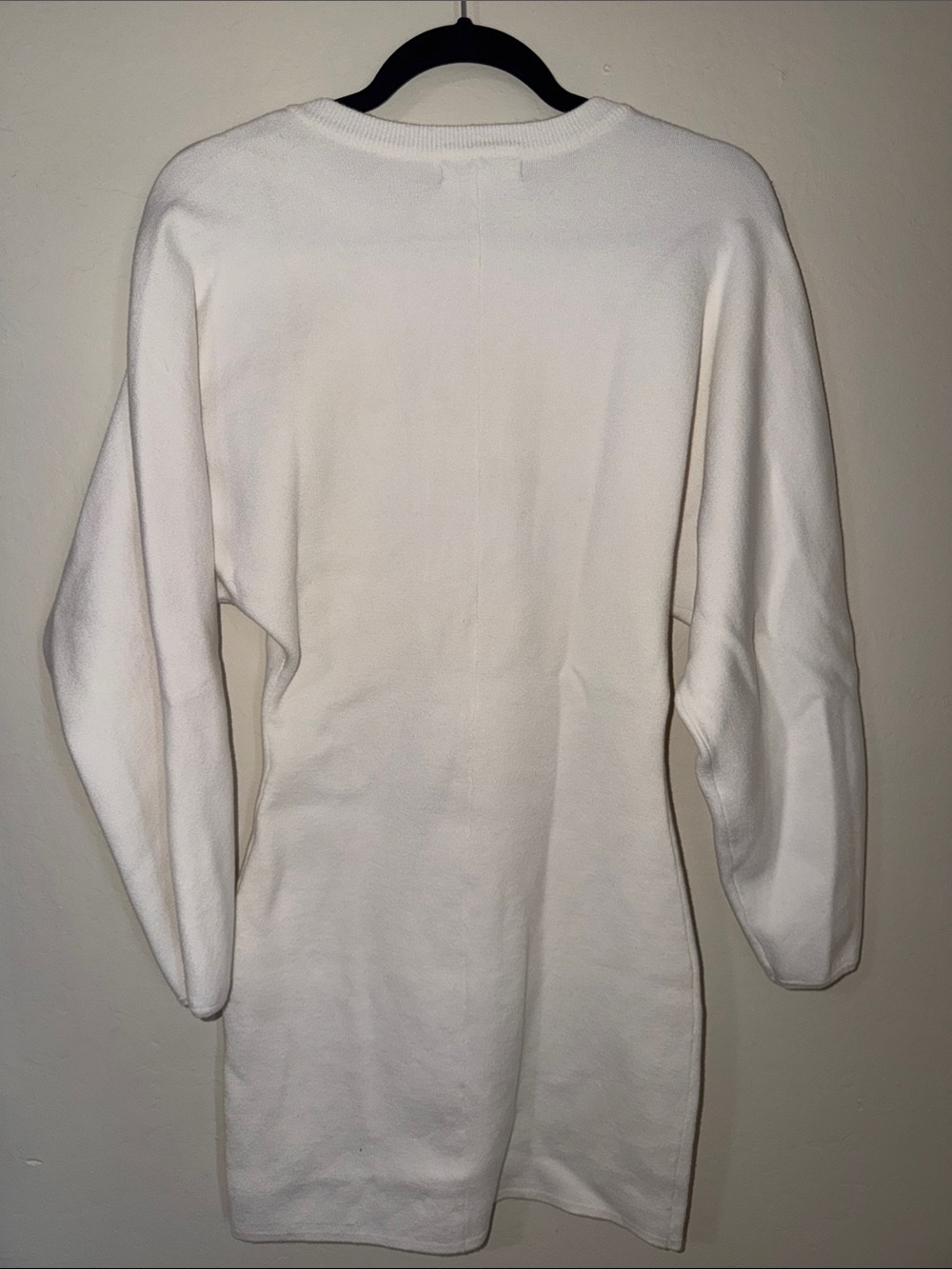 GREY LAB Cream Knit Balloon-Sleeve Mini Dress - Picture 7 of 7